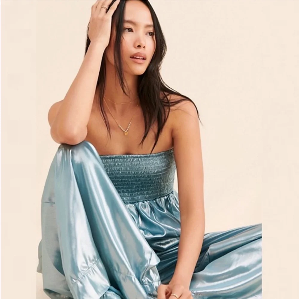 Free People Julie Metallic Jumpsuit - Picture 2 of 10